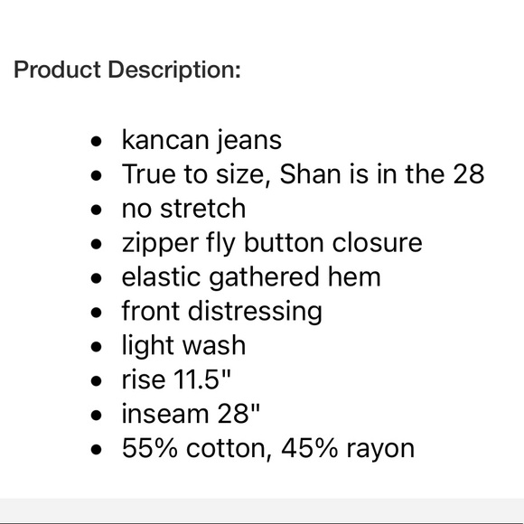 High Waisted Jean Joggers - Picture 3 of 3